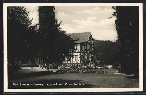 AK Bad Sooden a. Werra, Kurpark, Kurmittelhaus