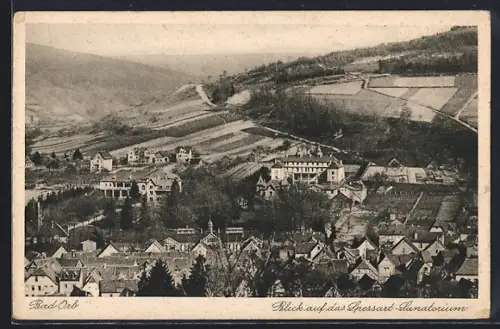 AK Bad Orb, Blick auf das Spessart-Sanatorium