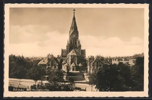 AK Zwickau /Sa., Moritzkirche