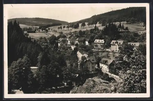 AK Hölle im Frankenwald, Ortsansicht, Tal, Wohnhäuser