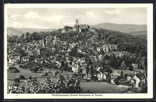 AK Königstein im Taunus, Burg, Stadtansicht