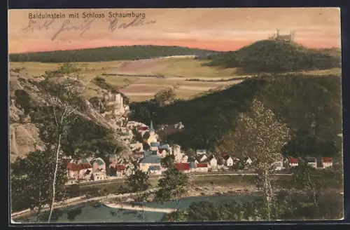 AK Balduinstein, Schloss Schaumburg, Ortsansicht