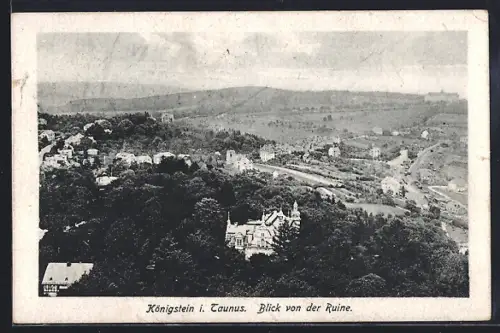 AK Königstein i. Taunus, Blick von der Ruine