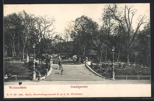 AK Weissenfels, Stadtgarten