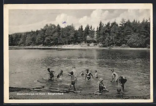 AK Güntersberge im Harz, Bergfreibad