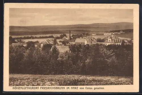 AK Friedrichsbrunn im Harz, Ansicht von Osten