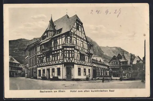 AK Bacharach am Rhein, Hotel zum alten kurkölnischen Saal