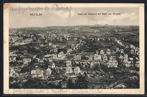 AK Wetzlar, Blick vom Kalsmunt auf Stadt und Seminar