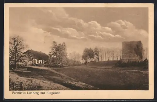 AK Limberg, Forsthaus, Burgruine