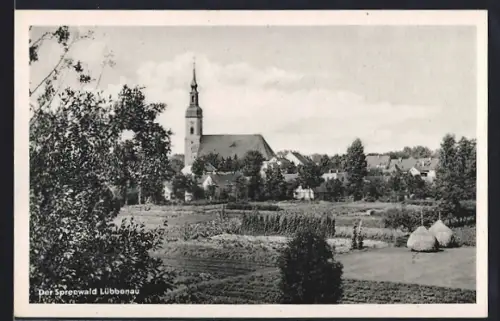 AK Lübbenau, Kirche, Ortsansicht