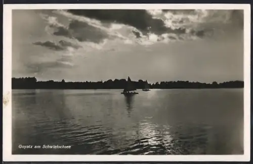 AK Goyatz am Schwielochsee, Segelboote auf dem See
