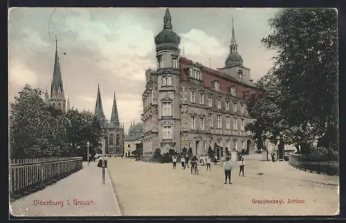 AK Oldenburg / O., Grossherzogl. Schloss