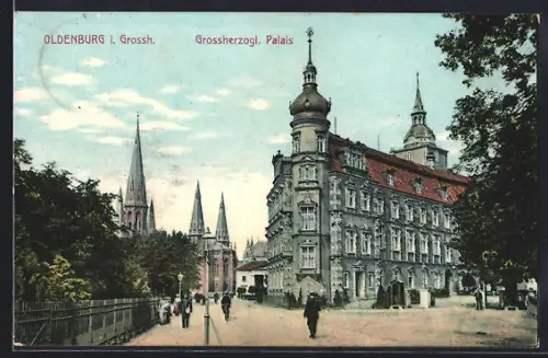 AK Oldenburg / O., Grossherzogl. Palais