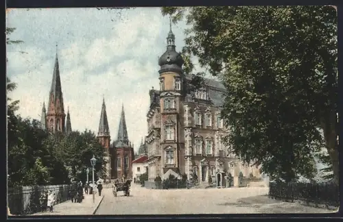 AK Oldenburg / O., Grossherzogliches Schloss, Lambertikirche