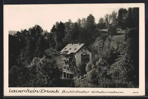 AK Lauenstein /Erzgeb., Buchhändler-Erholungsheim