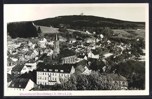 AK Oberreifenberg i. Ts., Ortsansicht mit Kirche aus der Vogelschau