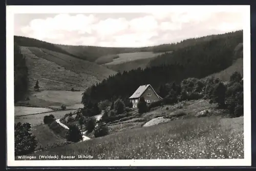 AK Willingen /Waldeck, Essener Skihütte, Pächter Otto Rübartsch
