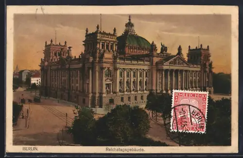 AK Berlin-Tiergarten, Reichstagsgebäude