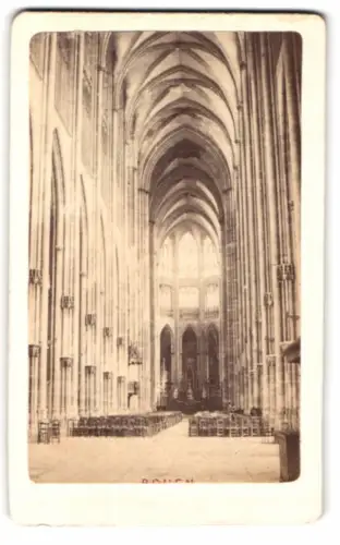Fotografie unbekannter Fotograf, Ansicht Rouen, Innenansicht der Kathedrale