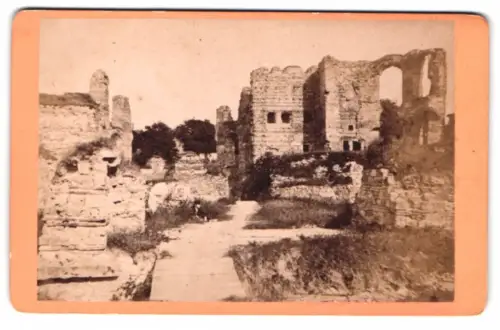 Fotografie unbekannter Fotograf, Ansicht Trier, Ruinen der römischen Bäder