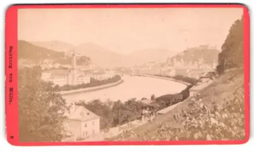 Fotografie Baldi & Würthle, Salzburg, Ansicht Salzburg, Ortspartie vom Mülln gesehen
