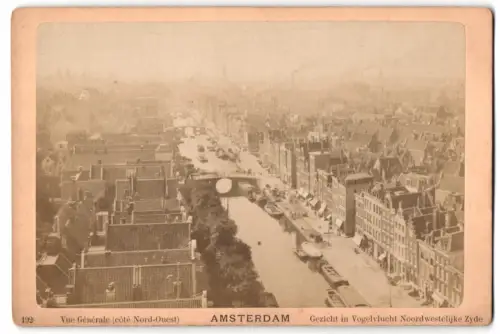 Fotografie unbekannter Fotograf, Ansicht Amsterdam, Panorama over de Prinsengracht