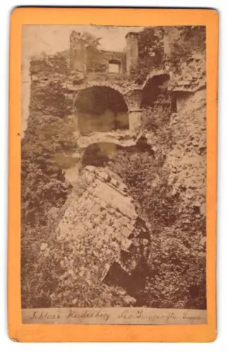 Fotografie unbekannter Fotograf, Ansicht Heidelberg, der gesprengte Turm, Ruine