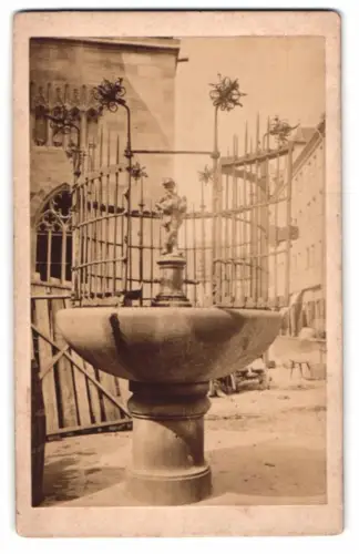 Fotografie unbekannter Fotograf, Ansicht Nürnberg, der Gänsemännchen Burnnen