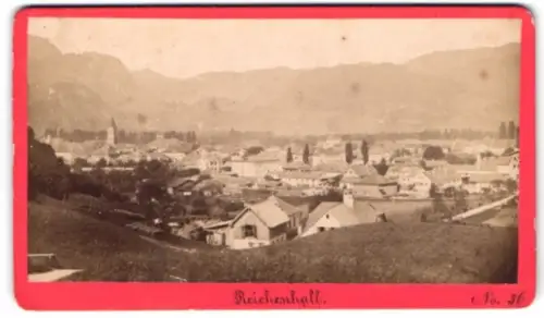Fotografie Baldi & Würthle, Salzburg, Ansicht Bad Reichenhall, Blick über den Ort mit Wohnhäusern