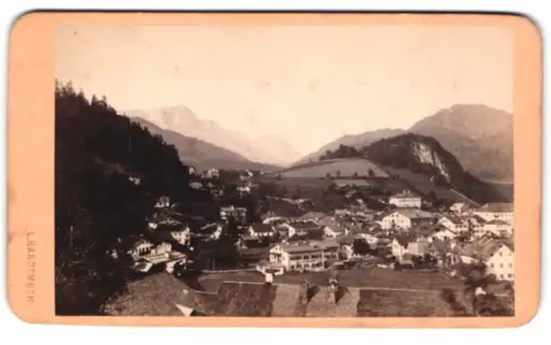 Fotografie Ludwig Hardtmuth, Salzburg, Ansicht Berchtesgaden, Blick vom Berghofer Bühel auf den Ort