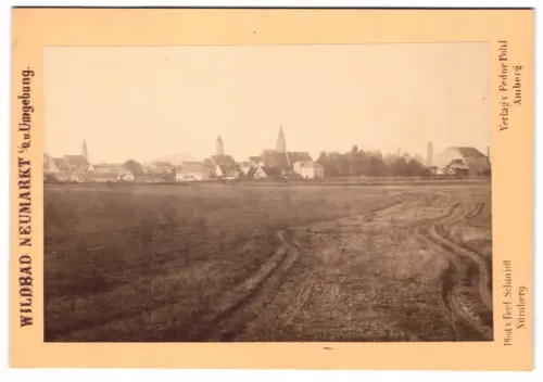 Fotografie Ferd. Schmidt, Nürnberg, Ansicht Neumarkt in der Oberpfalz, Blick nach dem Ort