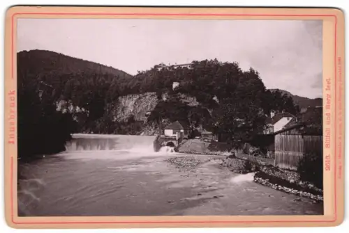 Fotografie Römmler & Jonas, Dresden, Ansicht Innsbruck, Sillfall und Berg Isel