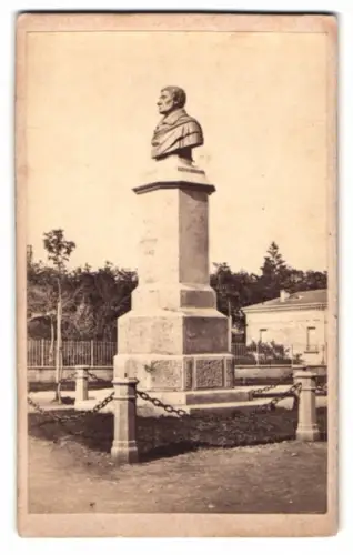 Fotografie unbekannter Fotograf, Ansicht Freiburg i. B., das Rotteckdenkmal