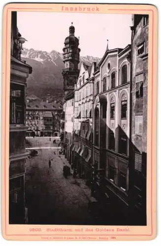Fotografie Römmler & Jonas, Dresden, Ansicht Innsbruck, Stadtthrum und das Goldene Dachl
