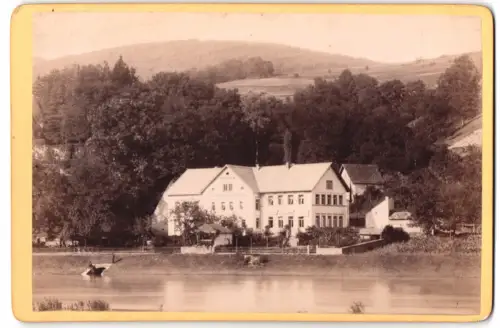 Fotografie Carl Lange, Heidelberg, Ansicht Heidelberg, Pension und Gasthaus zur Stiftsmühle