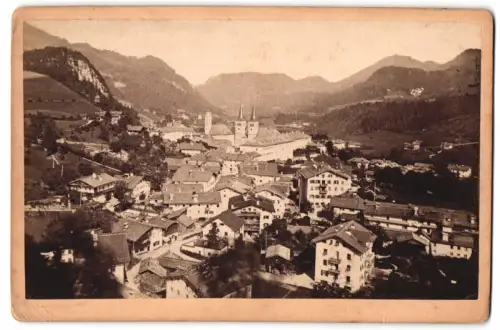 Fotografie unbekannter Fotograf, Ansicht Berchtesgaden, Blick auf den Ort, 1878