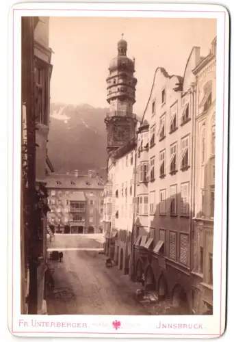 Fotografie Fr. Unterberger, Innsbruck, Ansicht Innsbruck, Partie in der Herzog Friedrich-Strasse