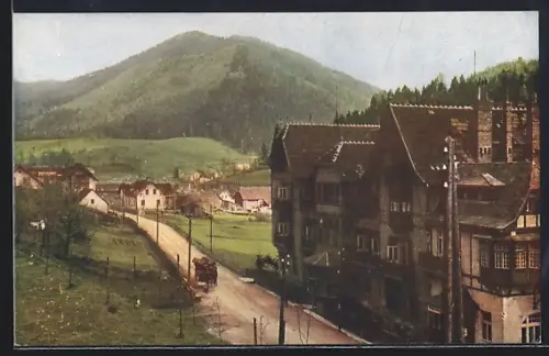 AK Steinhaus am Semmering, Blick in eine Strasse