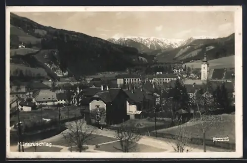AK Mürzzuschlag, Teilansicht der Ortschaft