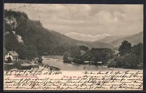 AK Mürzzuschlag, Weg in die Au