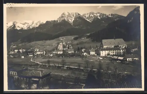 AK Neuberg a. d. Mürz, Ortsansicht aus der Vogelschau