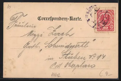 AK Göss bei Leoben, Ortsansicht aus der Vogelschau