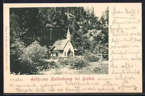 AK Kaltenbrunn bei Leoben, Ansicht der Kapelle