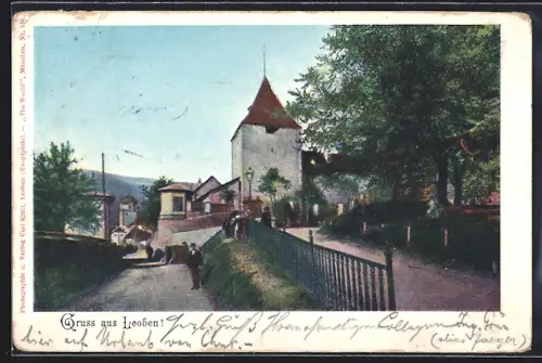 AK Leoben, Partie an der Kirche