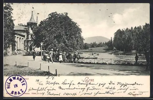 AK Graz, Spazierwege am Hilmteich