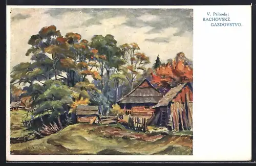 Künstler-AK Rachov, Rachovské Gazdovstvo