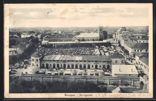 AK Beregsas, Panorama mit Kirche