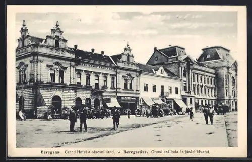 AK Beregszász, Grand szálloda és járási hivatal
