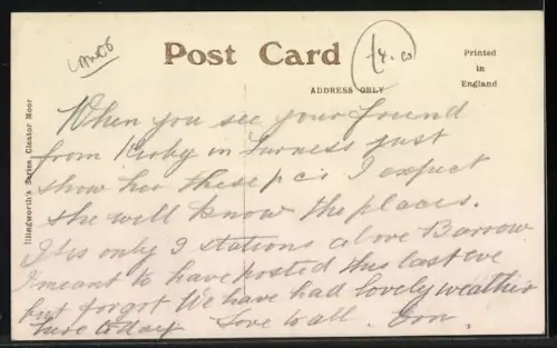 AK Kirby-in-Furness, View of the city from the shore and from the old mill, Station, The Old Mill