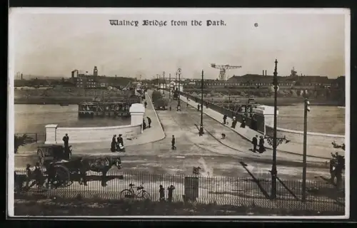AK Barrow-in-Furness, Walney Brige from the Park